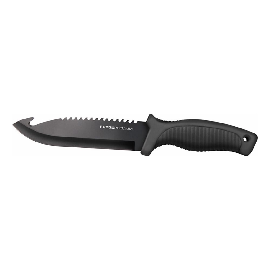 Extol Premium - Jagtkniv sort/rustfri 15 cm