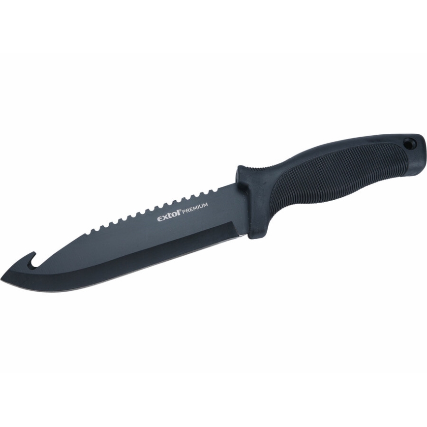 Extol Premium - Jagtkniv sort/rustfri 15 cm