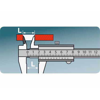 Extol Premium - Justerbar lineal 0-150 mm metal