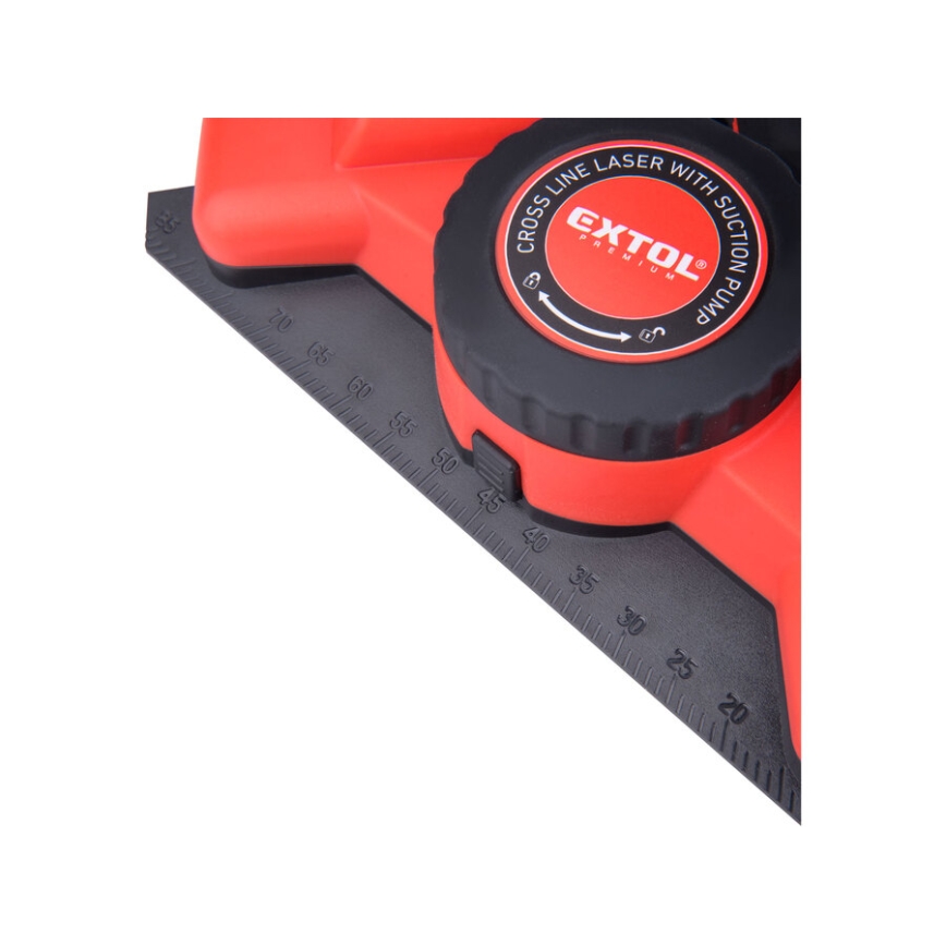 Extol Premium - Laservinkel 90° med elektrisk sugekopmodul 5V/1000 mAh