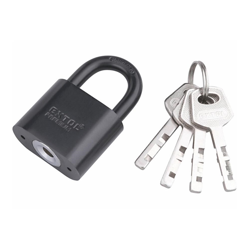 Extol Premium - Metal hængelås 40 mm sort