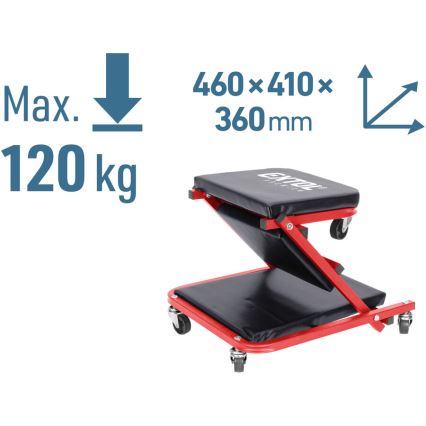 Extol Premium - Mobilt montageleje/sæde 2-i-1