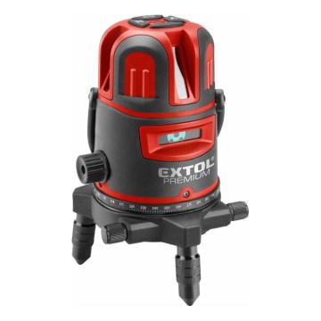 Extol Premium - Selvnivellerende krydslinjelaser 5V/5200 mAh IP54