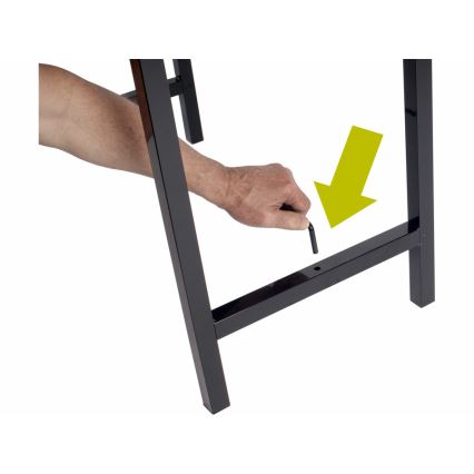 Extol - Sammenklappeligt arbejdsbord 100x60 cm brun/sort