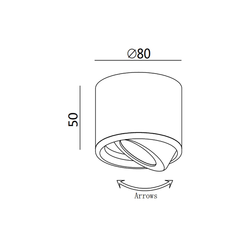 Fabas 3430/71/102 - ANZIO LED-spot 6W/230V