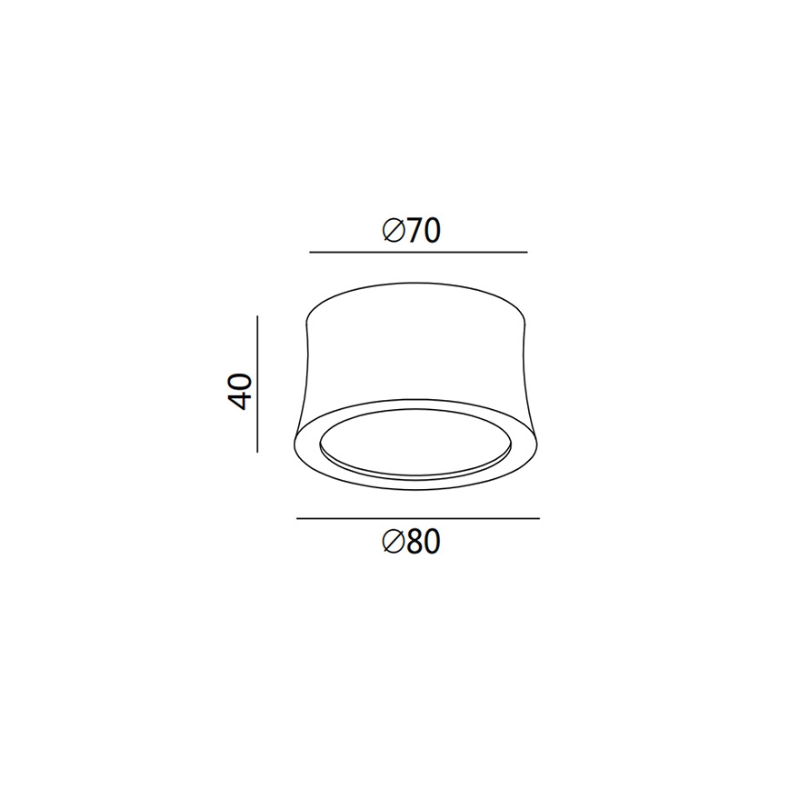 Fabas 3440/71/102 - LED-spotlampe PONZA LED/7W/230V