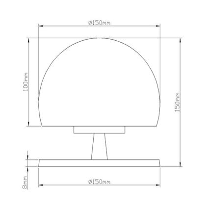 Fabas 3570-30-138 - LED bordlampe dæmpbar MORGANA 1XG9/3W/230V