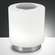 Fabas Luce 3257-30-138 - LED Bordlampe dæmpbar med touch-funktion SIMI LED/8W/230V sølvfarvet