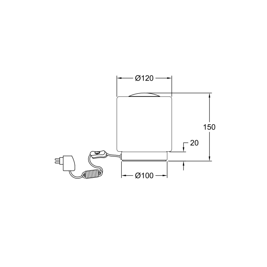Fabas Luce 3257-30-178 - LED bordlampe dæmpbar SIMI LED/8W/230V mat krom