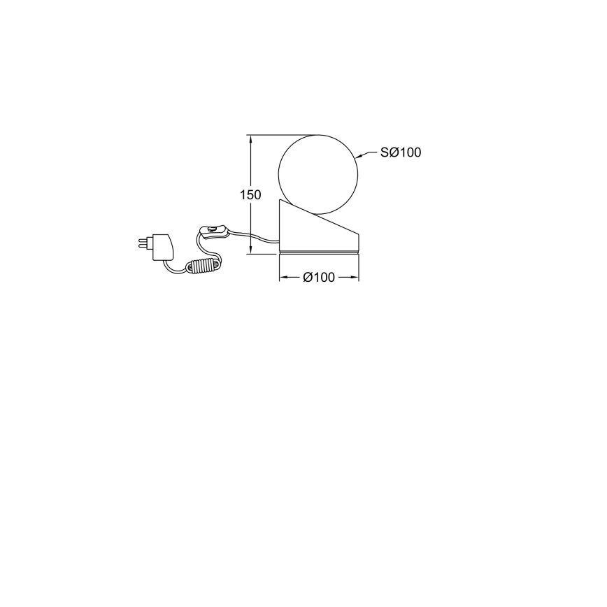 Fabas Luce 3360-30-178 - LED Bordlampe dæmpbar med touch-funktion GRAVITY LED/5W/230V mat krom