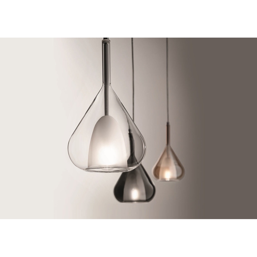 Fabas Luce 3481-40-125 - Pendel LILA 1xE27/40W/230V guldfarvet