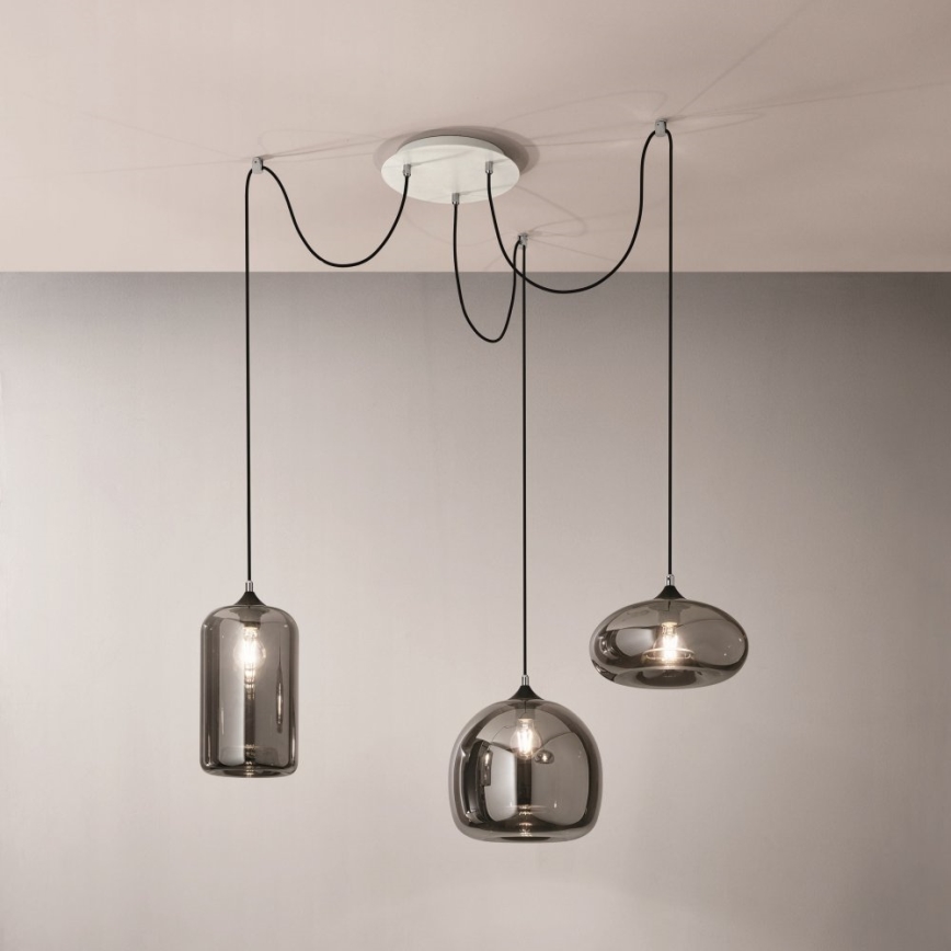 Fabas Luce 3496-47-126 - Pendel FIONA 3xE27/60W/230V