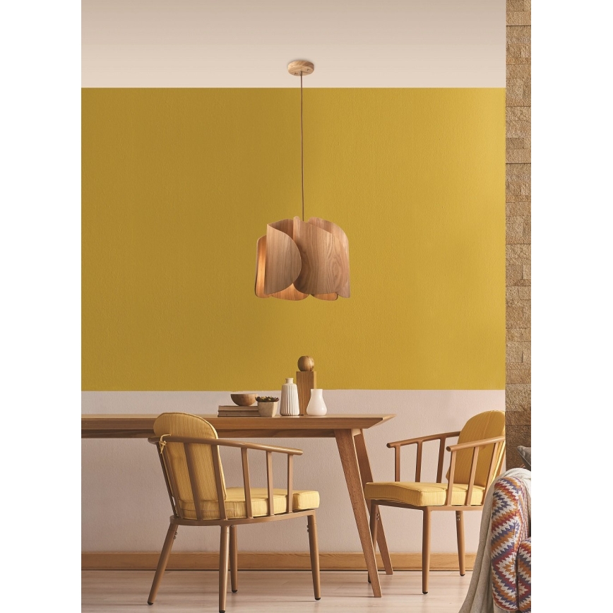 Fabas Luce 3672-40-132 - Pendel PEVERO 1xE27/40W/230V træ