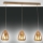 Fabas Luce 3673-48-125 - Pendel BRITTON 3xE27/40W/230V guldfarvet