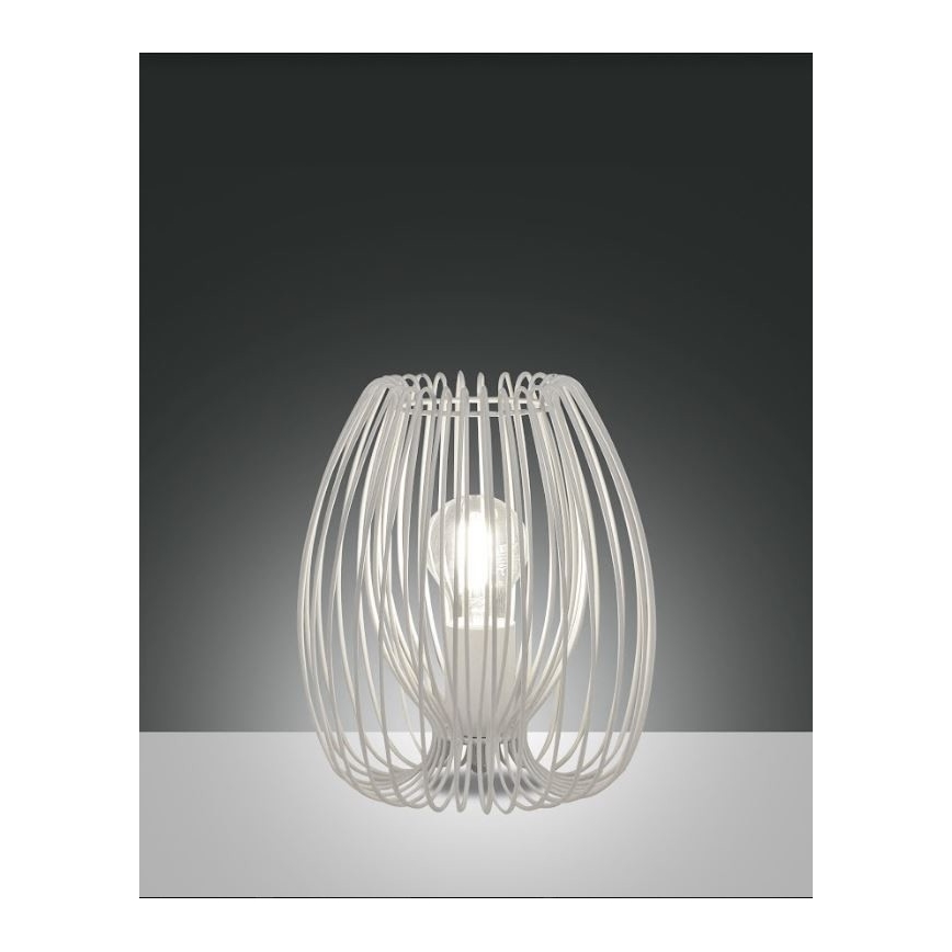 Fabas Luce 3677-34-102 - Bordlampe CAMP 1xE27/40W/230V hvid