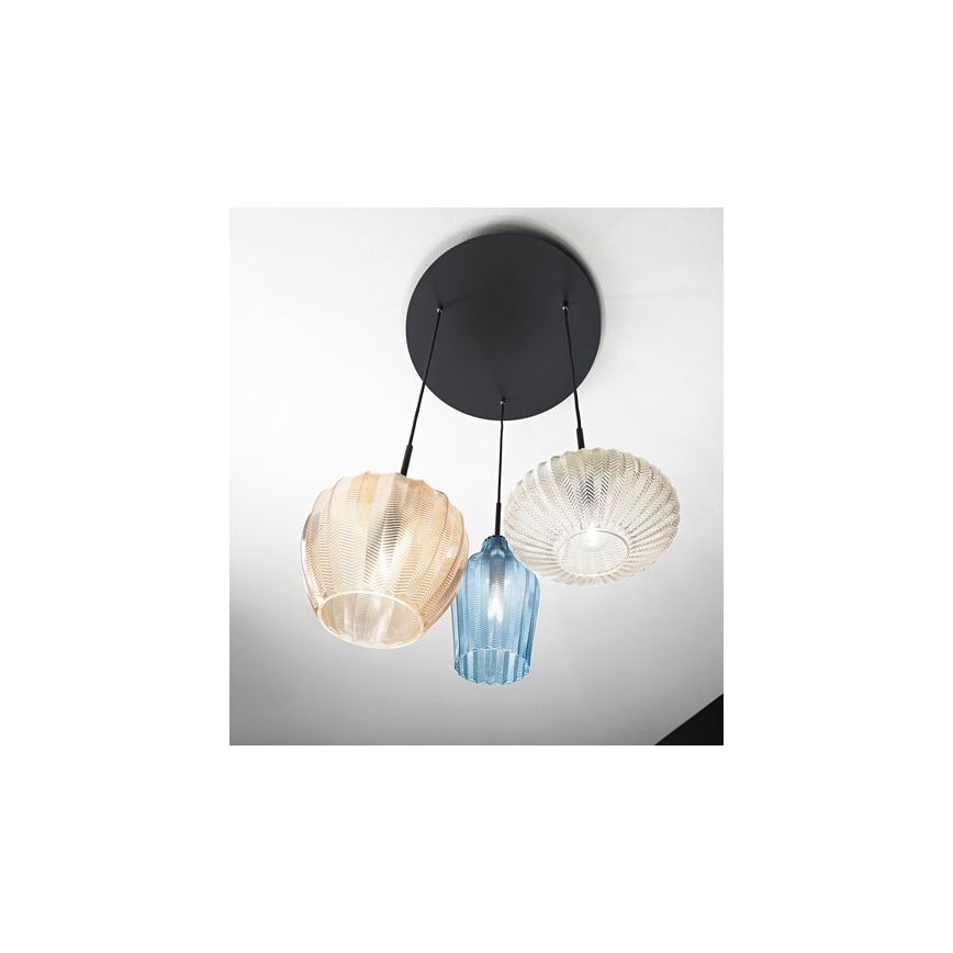 Fabas Luce 3725-47-363 - Pendel OLBIA 3xE27/40W/230V