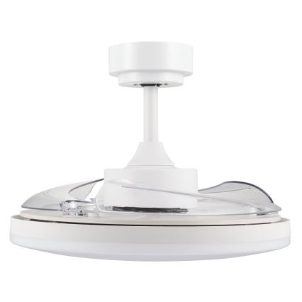 FANAWAY 21612949 - LED loftventilator dæmpbar STROLL LED/30W/230V 2700/3500/5000K diameter 106 cm hvid/transparent + fjernbetjening