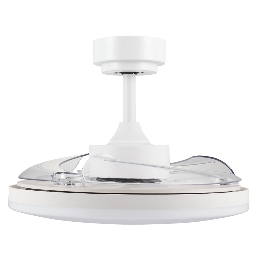 FANAWAY 21612949 - LED loftventilator dæmpbar STROLL LED/30W/230V 2700/3500/5000K diameter 106 cm hvid/transparent + fjernbetjening