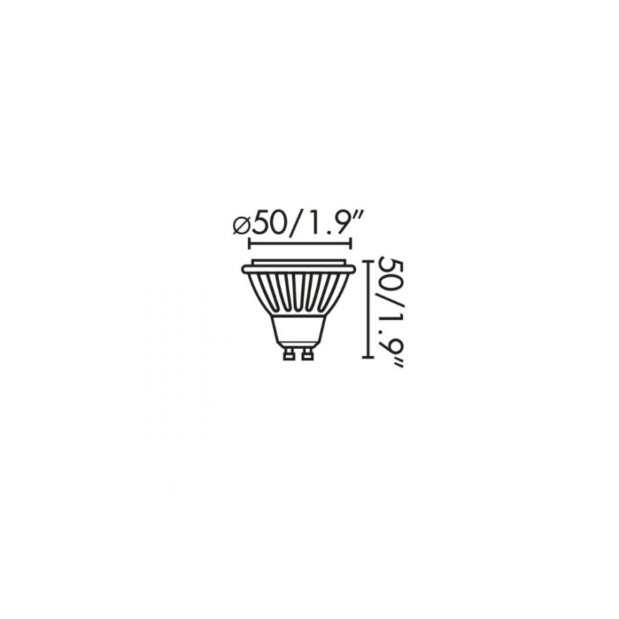 Faro 17316 - LED pære GU10/8W/230V 2700K