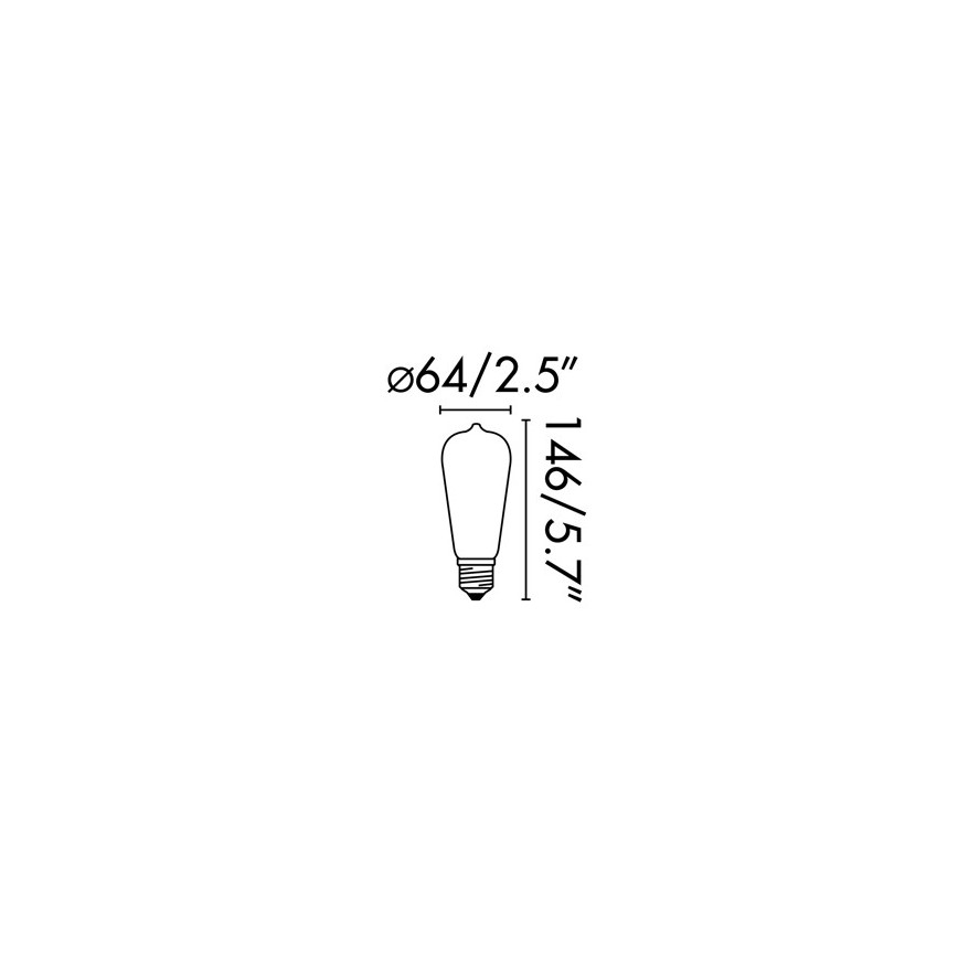 FARO 17428 - LED-pære FILAMENT E27/4W/230V 2200K