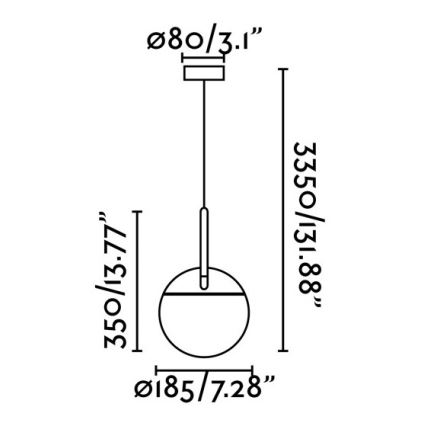 FARO 28210 - Pendel MINE 1xE27/40W/230V