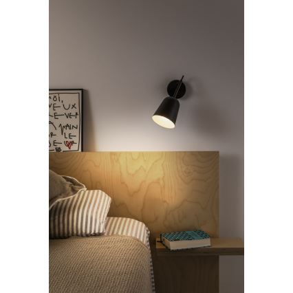 FARO 28257 - Væglampe STUDIO 1xE14/8W/230V sort
