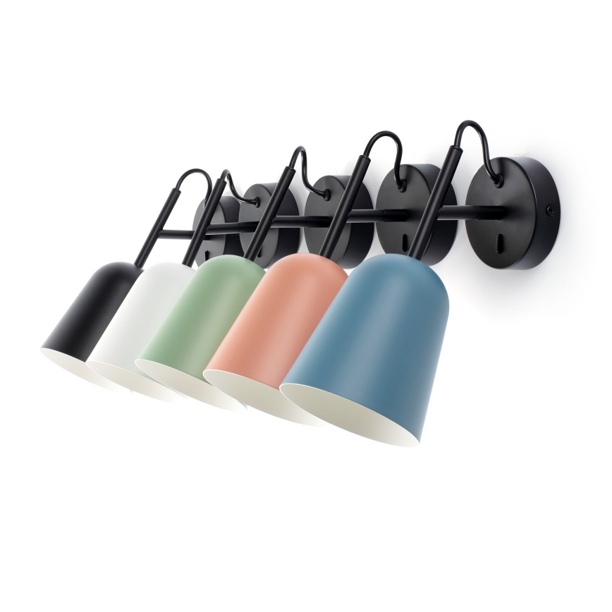 FARO 28275 - Væglampe STUDIO 1xE14/8W/230V lyserød/sort