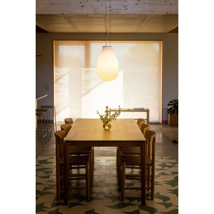FARO 28300 - Pendel ISABELLE 1xE27/15W/230V diameter 31 cm hvid