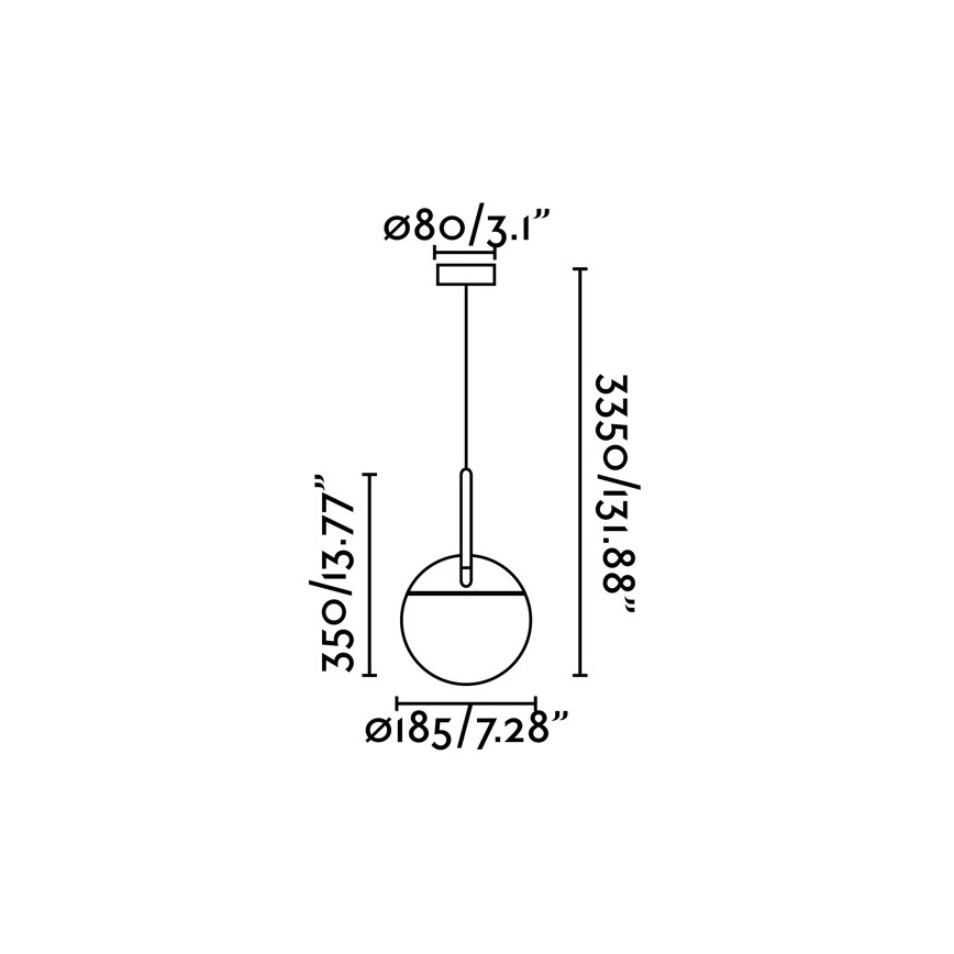 FARO 28375 - Lysekrone i en snor MINE 1xE27/40W/230V