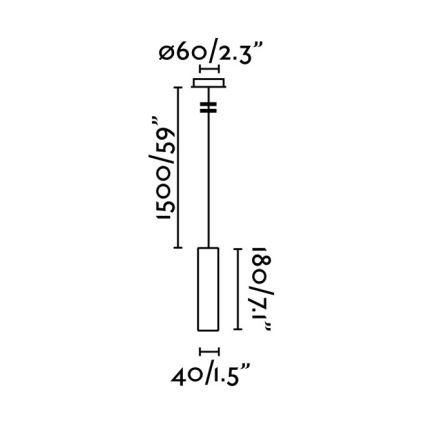 FARO 29894 - LED pendel ORA LED/4W/230V hvid