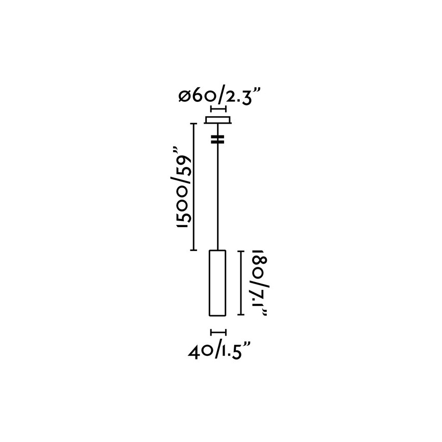 FARO 29895 - LED pendel ORA LED/4W/230V sort