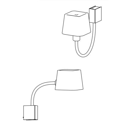 Faro 29930 - Væglampe FLEXI 1xE27/15W/230V