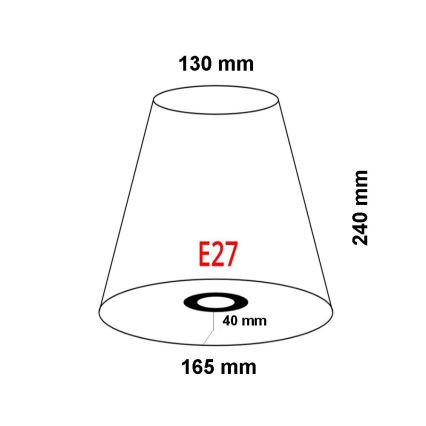 FARO 2P0311 - Lampeskærm til væglampe REM E27 diameter 165 mm beige