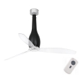 FARO 32003 - Loftventilator ETERFAN sort/klar Ø 128 cm + fjernbetjening