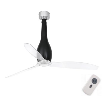 FARO 32003 - Loftventilator ETERFAN sort/klar Ø 128 cm + fjernbetjening