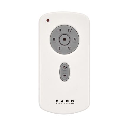 FARO 32026 - Loftventilator MINI ETERFAN sort/transparent + fjernbetjening