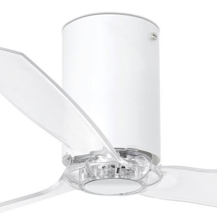 FARO 32039 - Loftsventilator MINI TUBE VENTIL med fjernbetjening transparent