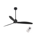 FARO 32100 - Loftventilator JUST FAN diam. 128 cm sort + fjernbetjening
