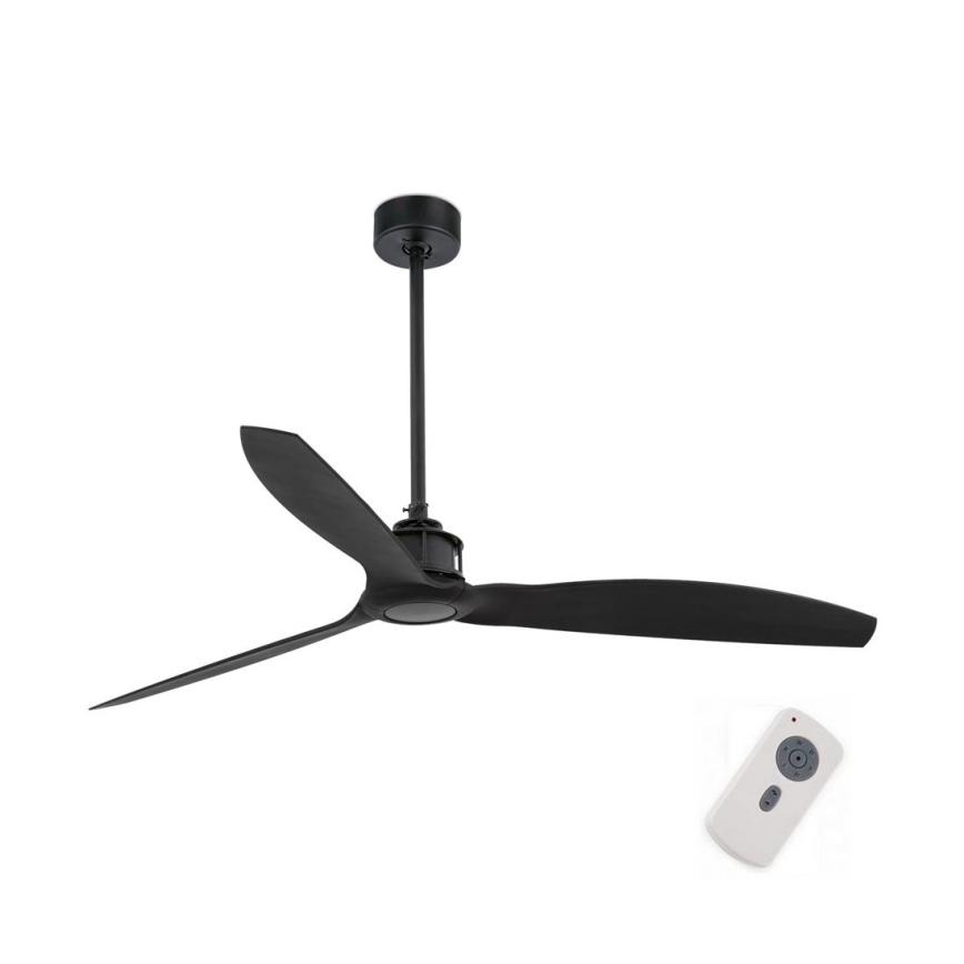FARO 32100 - Loftventilator JUST FAN diam. 128 cm sort + fjernbetjening