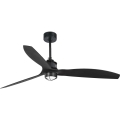 FARO 32100WT1N - LED-dæmpbar loftventilator JUST FAN M LED/16W/230V Ø 128 cm sort Wi‑Fi Tuya + fjernbetjening