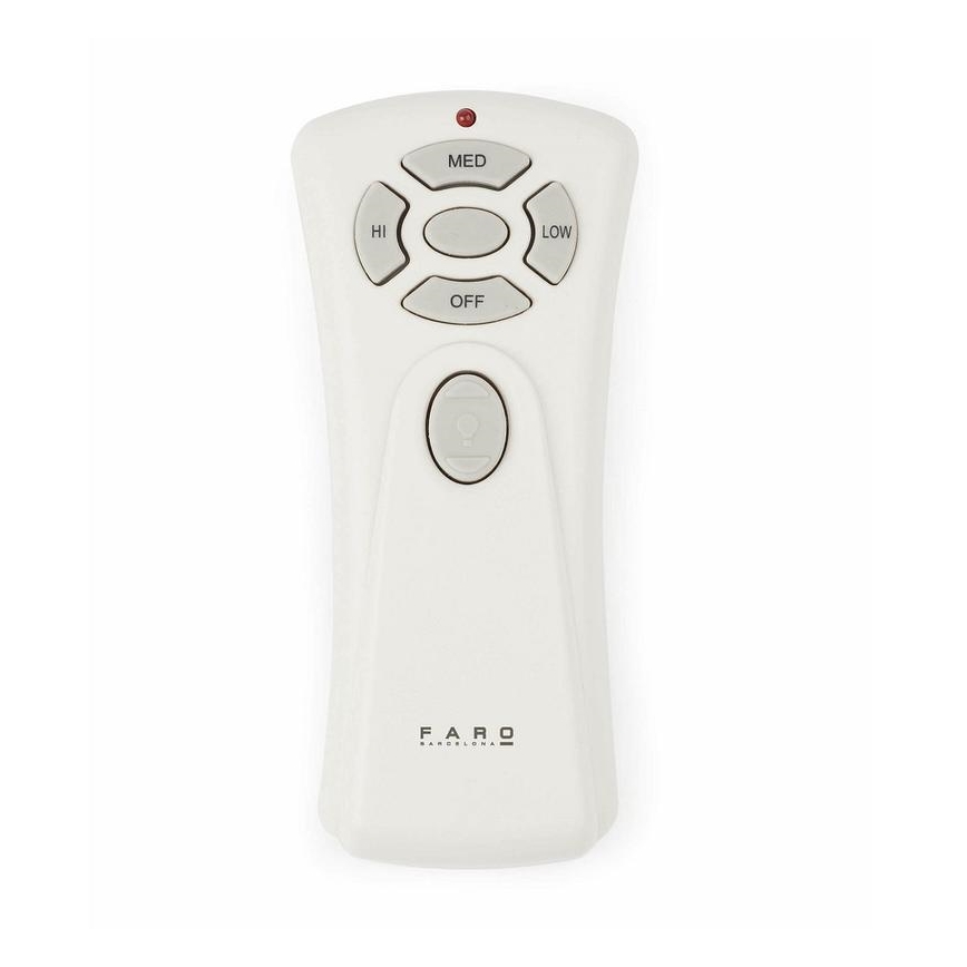 FARO 33370DC - Loftventilator LANTAU brun/mat krom + fjernbetjening