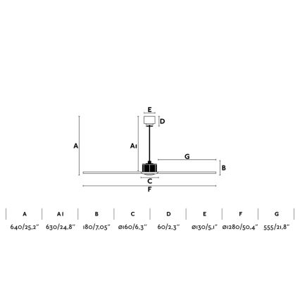 FARO 33394 - Loftventilator JUST FAN skinnende krom/transparent + fjernbetjening