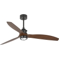 FARO 33395WT1N - LED-dæmpbar loftventilator JUST FAN M LED/16W/230V Ø 128 cm brun/sort Wi-Fi Tuya + fjernbetjening