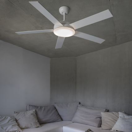 FARO 33420 - Loftsventilator NOVA hvid/brun