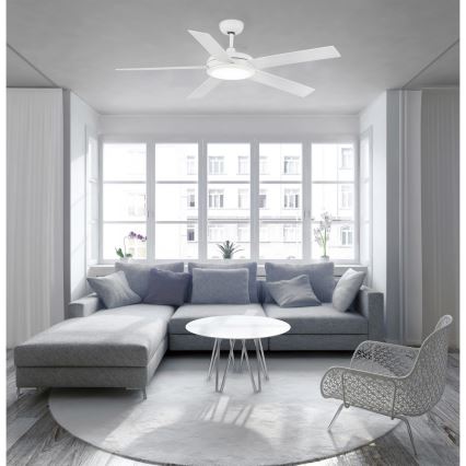 FARO 33420 - Loftsventilator NOVA hvid/brun