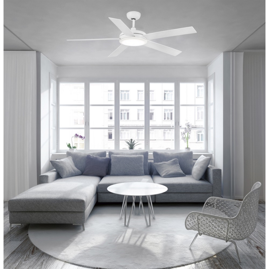 FARO 33420 - Loftsventilator NOVA hvid/brun