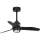 FARO 33424WT1N - Dæmpbar LED-loftventilator JUST FAN S med LED/16W/230V, Ø 81 cm, sort, Wi‑Fi Tuya + fjernbetjening