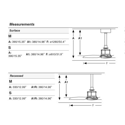 FARO 33425WT - Loftventilator JUST FAN S Ø 81 cm brun/sort, Wi‑Fi Tuya + fjernbetjening