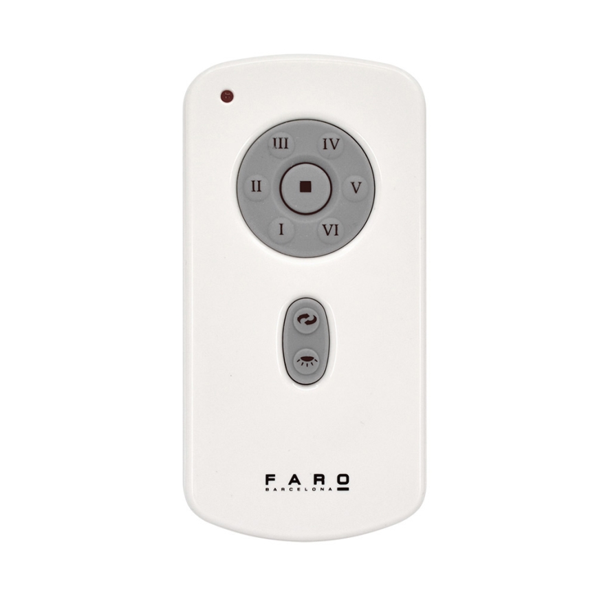 FARO 33427 - Loftsventilator JUST FAN antik sort/kobber