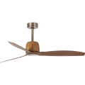 FARO 33436WT - Loftventilator WEAVER M Ø 128 cm, brun/messing, Wi-Fi Tuya + fjernbetjening